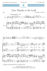 Give Thanks to the Lord SAB choral sheet music cover